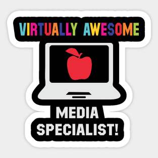 Virtually Awesome - Media Specialist Sticker